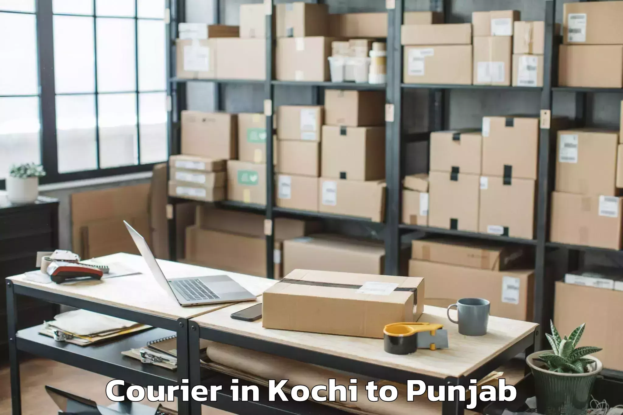 Book Kochi to Jhunir Courier Online